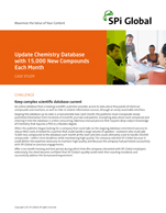 Update Chemistry Database with 15,000 New Compounds Each Month